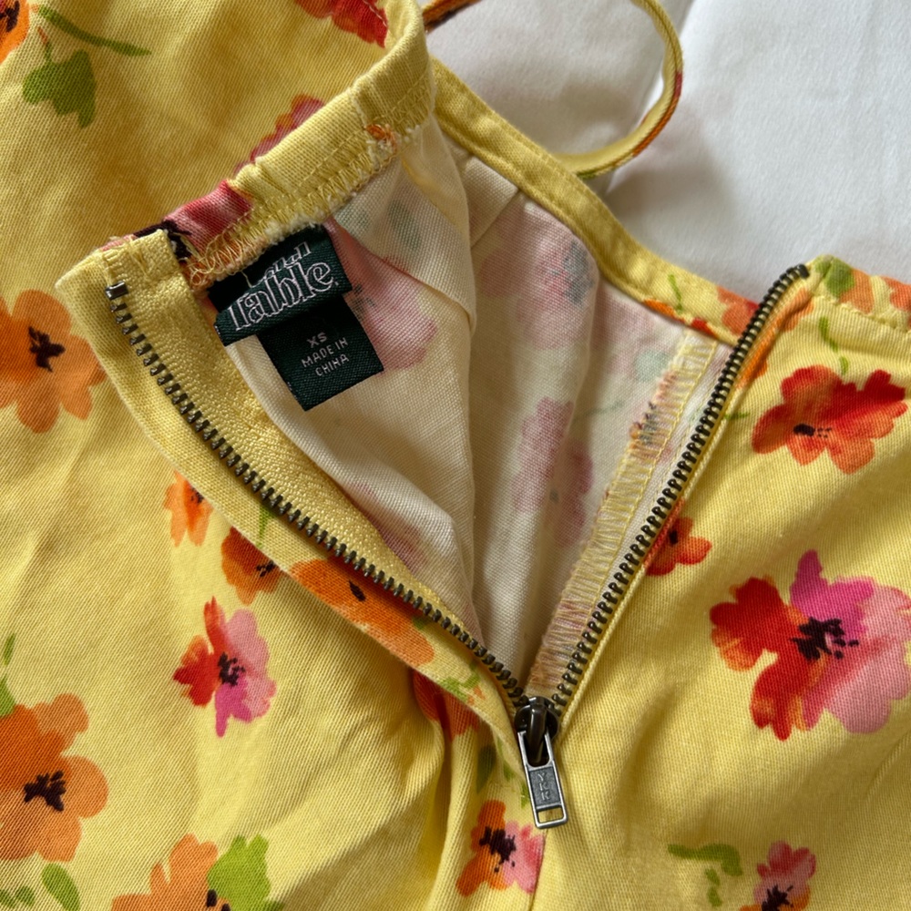 Wild Fable Yellow Floral Wrap Around Bow Tie Front Low Rise Mini Skort - Picture 11 of 15